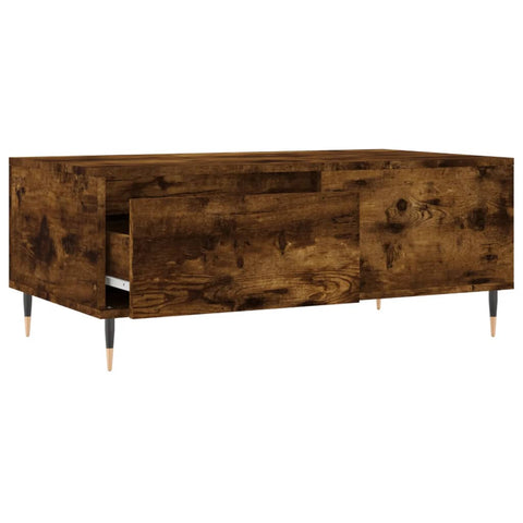 vidaXL Coffee Table Smoked Oak 90x50x36.5 cm Engineered Wood
