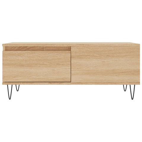 vidaXL Coffee Table Sonoma Oak 90x50x36.5 cm Engineered Wood