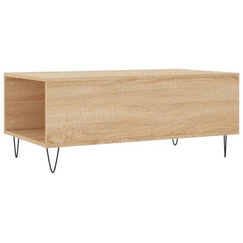 vidaXL Coffee Table Sonoma Oak 90x50x36.5 cm Engineered Wood