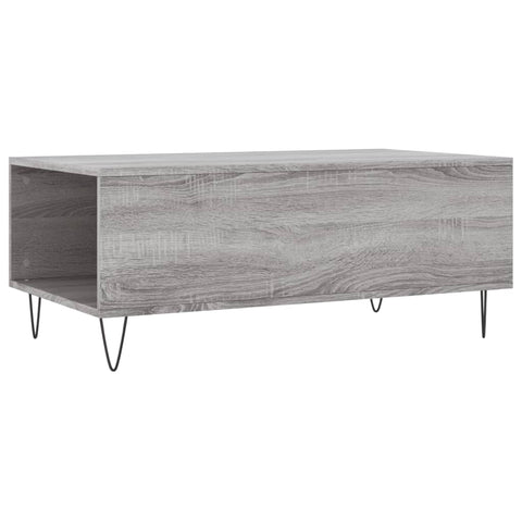 vidaXL Coffee Table Grey Sonoma 90x50x36.5 cm Engineered Wood