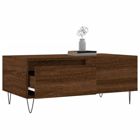 vidaXL Coffee Table Brown Oak 90x50x36.5 cm Engineered Wood