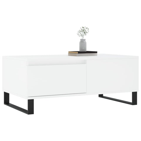 vidaXL Coffee Table White 90x50x36.5 cm Engineered Wood