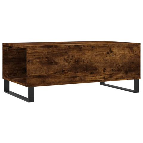 vidaXL Coffee Table Smoked Oak 90x50x36.5 cm Engineered Wood