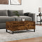 vidaXL Coffee Table Smoked Oak 90x50x36.5 cm Engineered Wood