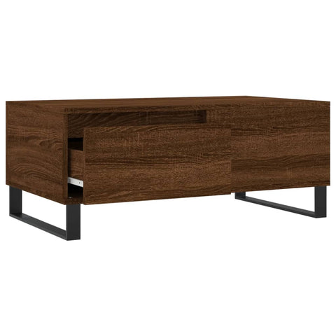 vidaXL Coffee Table Brown Oak 90x50x36.5 cm Engineered Wood