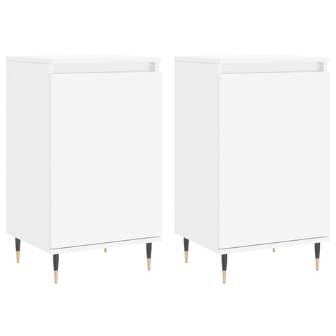 vidaXL Sideboards 2 pcs White 40x35x70 cm Engineered Wood