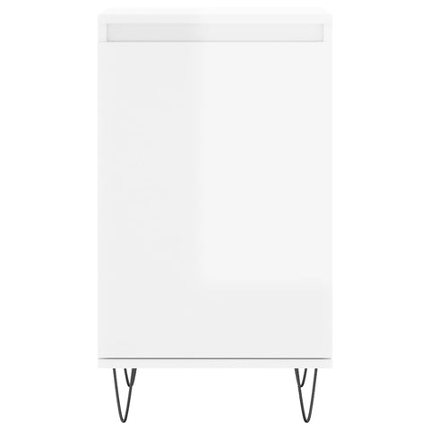 vidaXL Sideboards 2 pcs High Gloss White 40x35x70 cm Engineered Wood