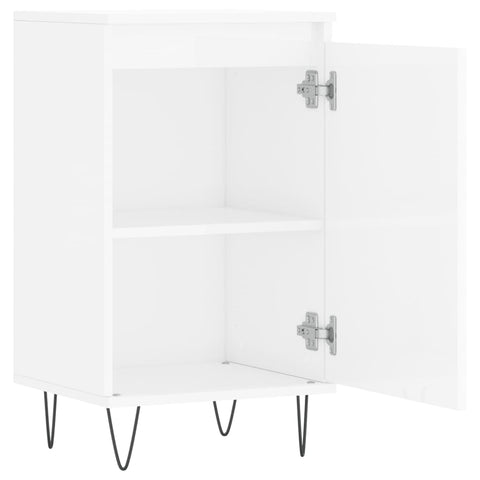 vidaXL Sideboards 2 pcs High Gloss White 40x35x70 cm Engineered Wood