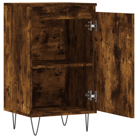 vidaXL Sideboards 2 pcs Smoked Oak 40x35x70 cm Engineered Wood