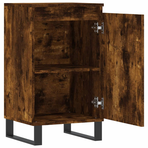 vidaXL Sideboards 2 pcs Smoked Oak 40x35x70 cm Engineered Wood