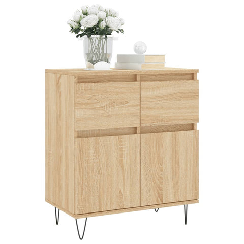 vidaXL Sideboard Sonoma Oak 60x35x70 cm Engineered Wood