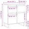 vidaXL Sideboard White 60x35x70 cm Engineered Wood