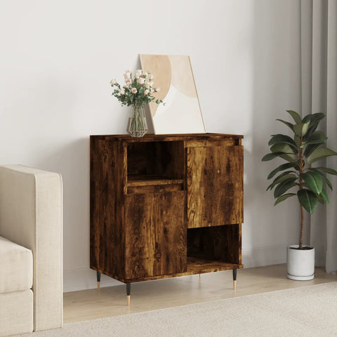 vidaXL Sideboard Smoked Oak 60x35x70 cm Engineered Wood