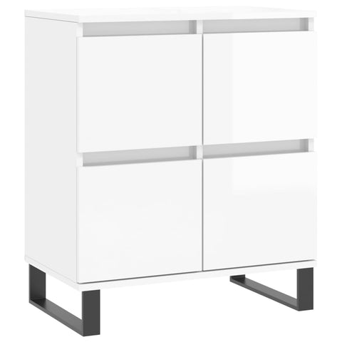 vidaXL Sideboard High Gloss White 60x35x70 cm Engineered Wood