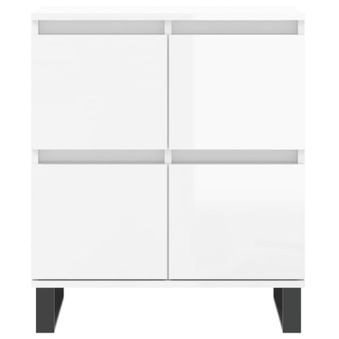 vidaXL Sideboard High Gloss White 60x35x70 cm Engineered Wood