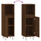 vidaXL Bathroom Cabinet Brown Oak 30x30x100 cm Engineered Wood