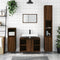 vidaXL Bathroom Cabinet Brown Oak 30x30x100 cm Engineered Wood