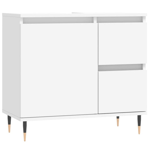 vidaXL Bathroom Cabinet White 65x33x60 cm Engineered Wood