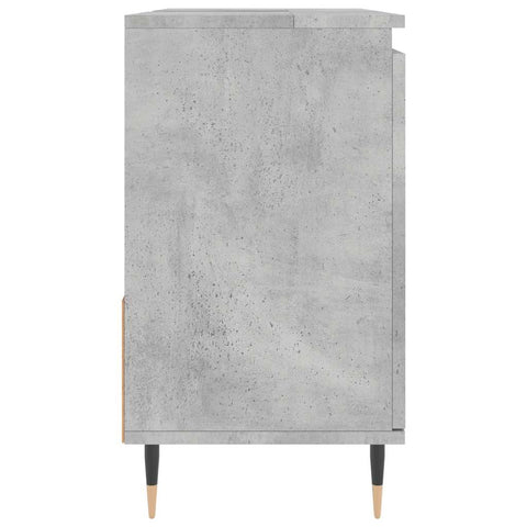 vidaXL Bathroom Cabinet Concrete Grey 65x33x60 cm Engineered Wood