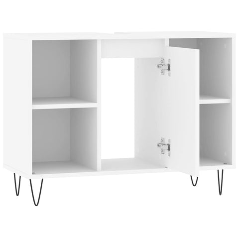 vidaXL Bathroom Cabinet White 80x33x60 cm Engineered Wood