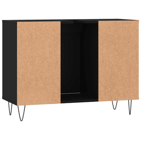 vidaXL Bathroom Cabinet Black 80x33x60 cm Engineered Wood
