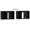 vidaXL Bathroom Cabinet Black 80x33x60 cm Engineered Wood