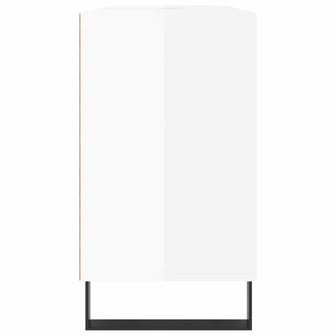 vidaXL Bathroom Cabinet High Gloss White 80x33x60 cm Engineered Wood
