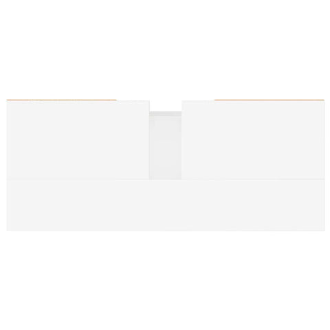 vidaXL Bathroom Cabinet High Gloss White 80x33x60 cm Engineered Wood