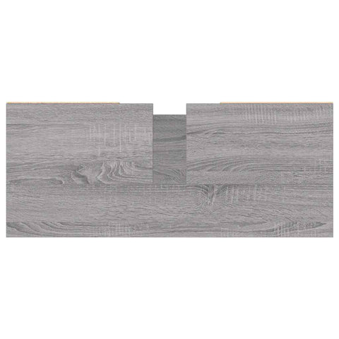 vidaXL Bathroom Cabinet Grey Sonoma 80x33x60 cm Engineered Wood