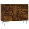 vidaXL Bathroom Cabinet Smoked Oak 80x33x60 cm Engineered Wood