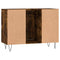 vidaXL Bathroom Cabinet Smoked Oak 80x33x60 cm Engineered Wood