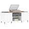 vidaXL Record Cabinet White 121x38x48 cm Engineered Wood