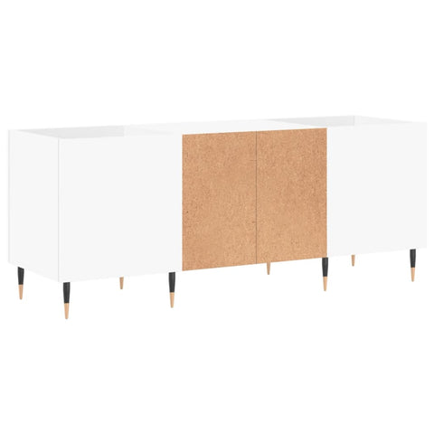 vidaXL Record Cabinet White 121x38x48 cm Engineered Wood