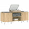 vidaXL Record Cabinet Sonoma Oak 121x38x48 cm Engineered Wood