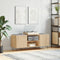 vidaXL Record Cabinet Sonoma Oak 121x38x48 cm Engineered Wood