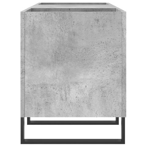 vidaXL Record Cabinet Concrete Grey 121x38x48 cm Engineered Wood