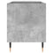 vidaXL Record Cabinet Concrete Grey 85x38x48 cm Engineered Wood