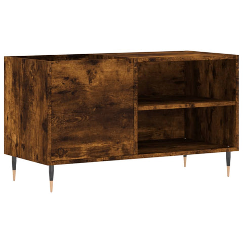vidaXL Record Cabinet Smoked Oak 85x38x48 cm Engineered Wood