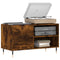 vidaXL Record Cabinet Smoked Oak 85x38x48 cm Engineered Wood