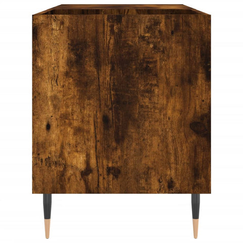 vidaXL Record Cabinet Smoked Oak 85x38x48 cm Engineered Wood