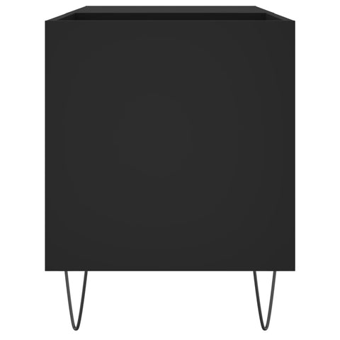 vidaXL Record Cabinet Black 85x38x48 cm Engineered Wood