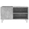 vidaXL Record Cabinet Concrete Grey 85x38x48 cm Engineered Wood