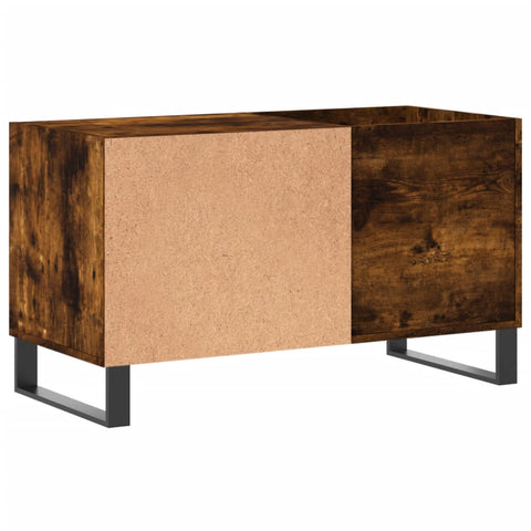 vidaXL Record Cabinet Smoked Oak 85x38x48 cm Engineered Wood