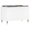 vidaXL Record Cabinet White 74.5x38x48 cm Engineered Wood