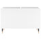 vidaXL Record Cabinet White 74.5x38x48 cm Engineered Wood