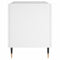 vidaXL Record Cabinet White 74.5x38x48 cm Engineered Wood