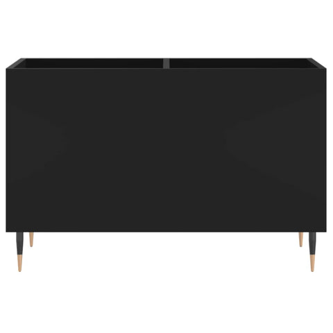 vidaXL Record Cabinet Black 74.5x38x48 cm Engineered Wood
