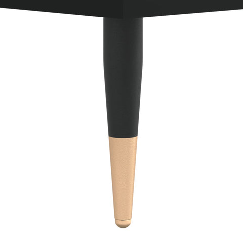 vidaXL Record Cabinet Black 74.5x38x48 cm Engineered Wood