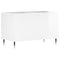 vidaXL Record Cabinet High Gloss White 74.5x38x48 cm Engineered Wood