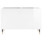 vidaXL Record Cabinet High Gloss White 74.5x38x48 cm Engineered Wood